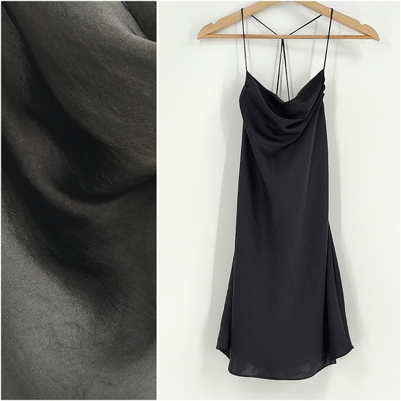 Wilfred Harmonist Satin Cowl Neck Dress - Picture 1 of 6